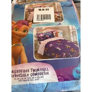 My Little Pony A New Generation Twin Full Reversible Comforter Microfiber Purple